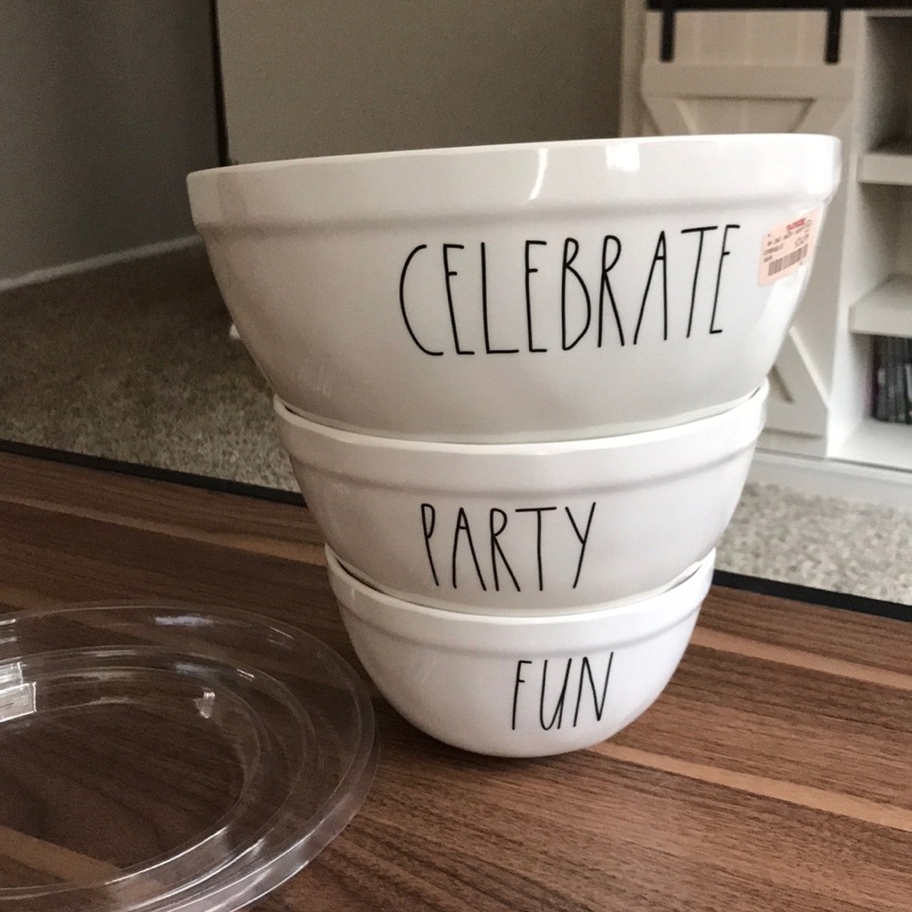 Rae Dunn Melamine Plastic Mixing Bowls